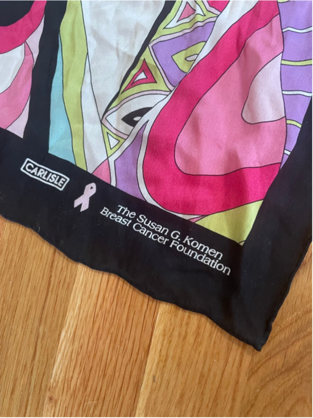 Carlisle Susan G Komen Silk Abstract Scarf - Picture 3 of 7
